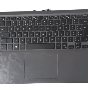 Palmrest Dell Inspiron 7560 Teclado + Touchpad Cinza Escuro