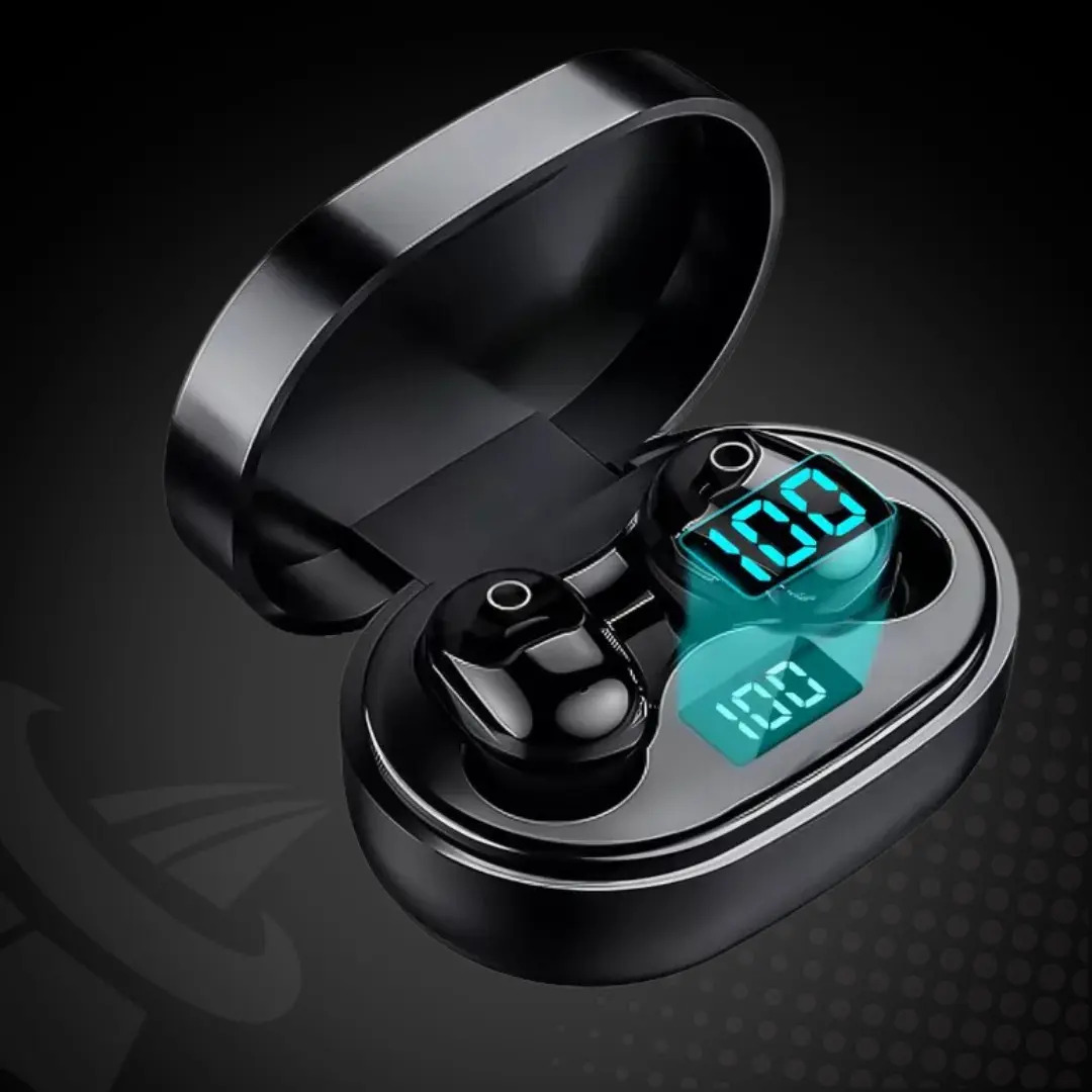 Fone De Ouvido Bluetooth Peining Tws Pei-m515 Preto Com Led Preto - Imagem 3